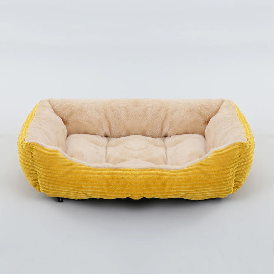 Pet Square Plush Calming Dog Bed