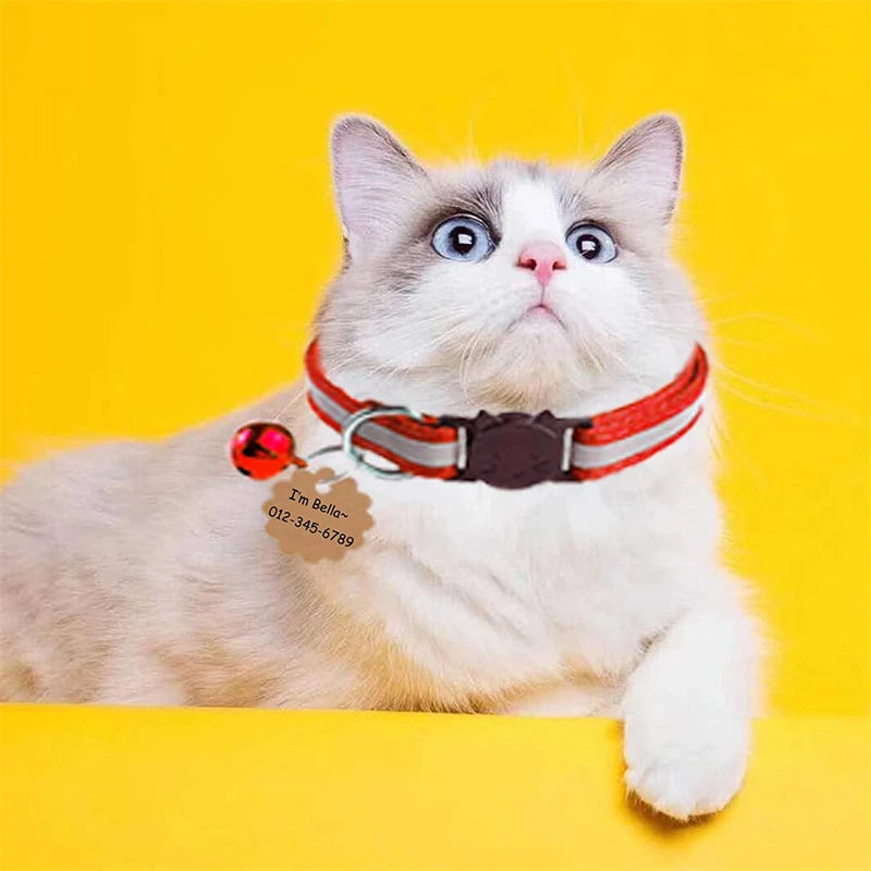 Reflective Cat Bell Collars, Adjustable