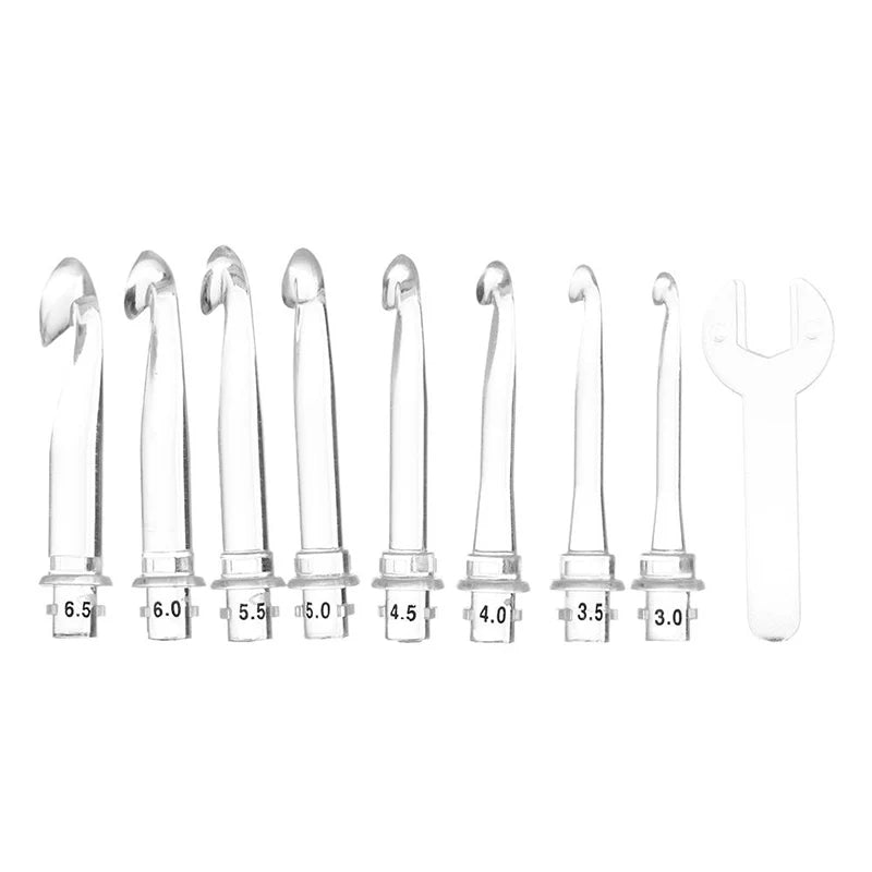 LED Light-Up Crochet Hook Set, USB Rechargeable