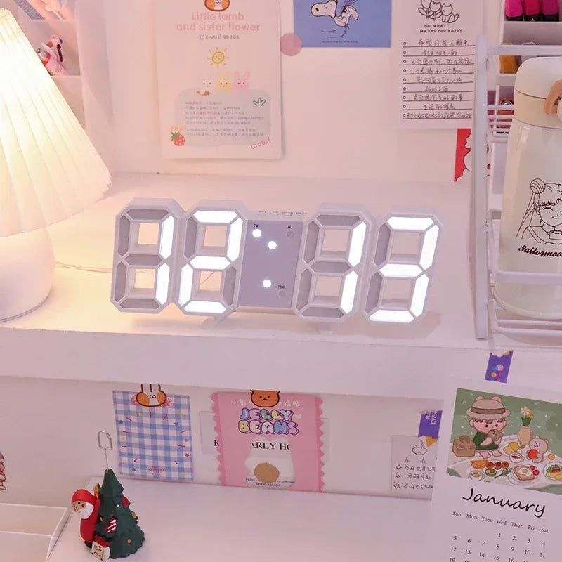 Digital LED Alarm Clock: Bedroom, Office, Desk