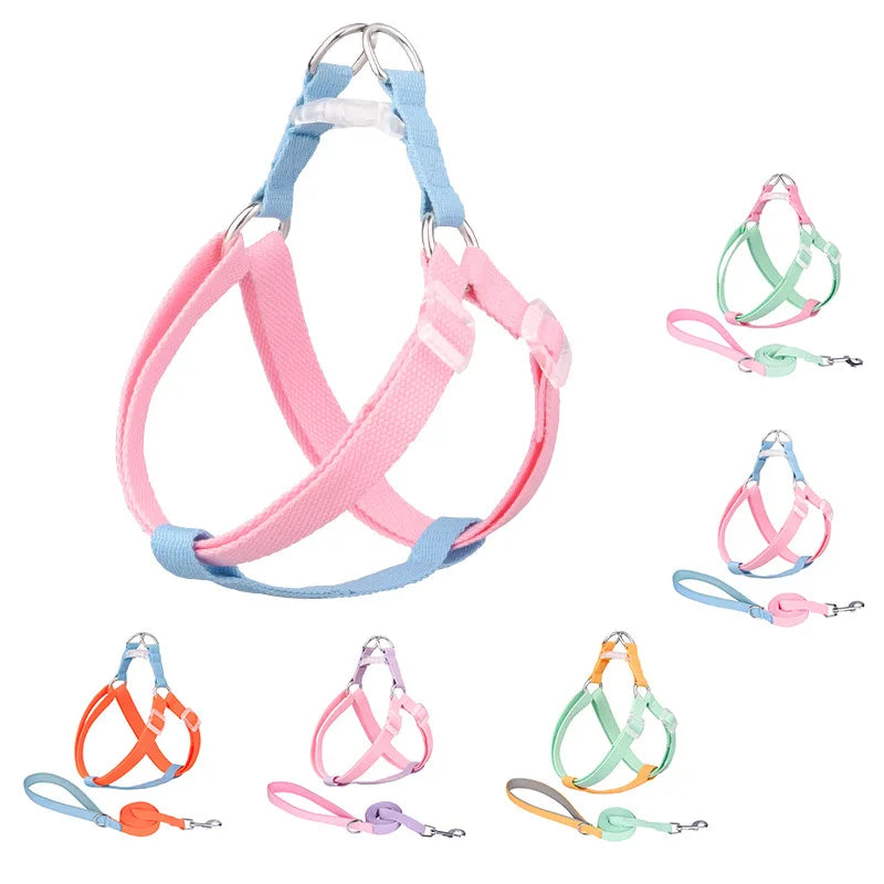 Dog Harness, Leash, Collar Set, No-Pull, Adjustable