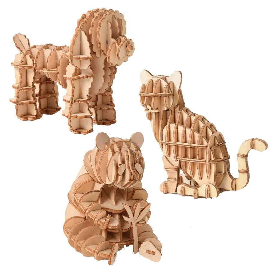3D Puzzle Model Kit DIY Laser Cut Assembly