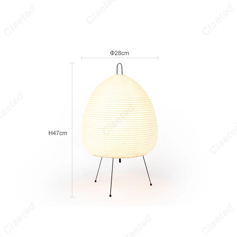Japanese Tripod Rice Paper LED Table Lamp