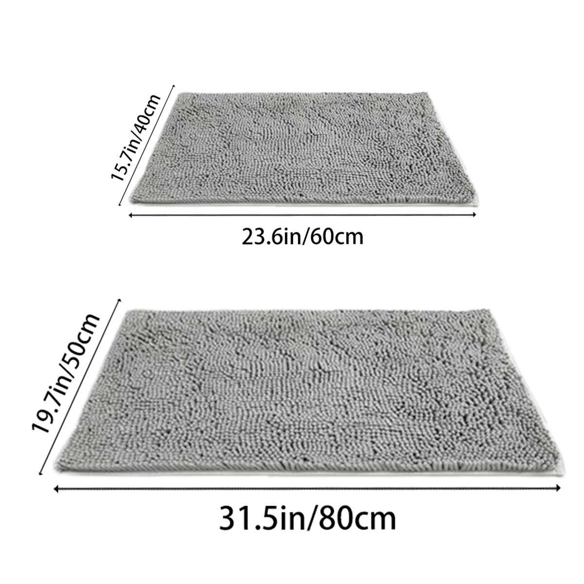 Doggy Entrance Dense Chenille Mat; 2 Colors