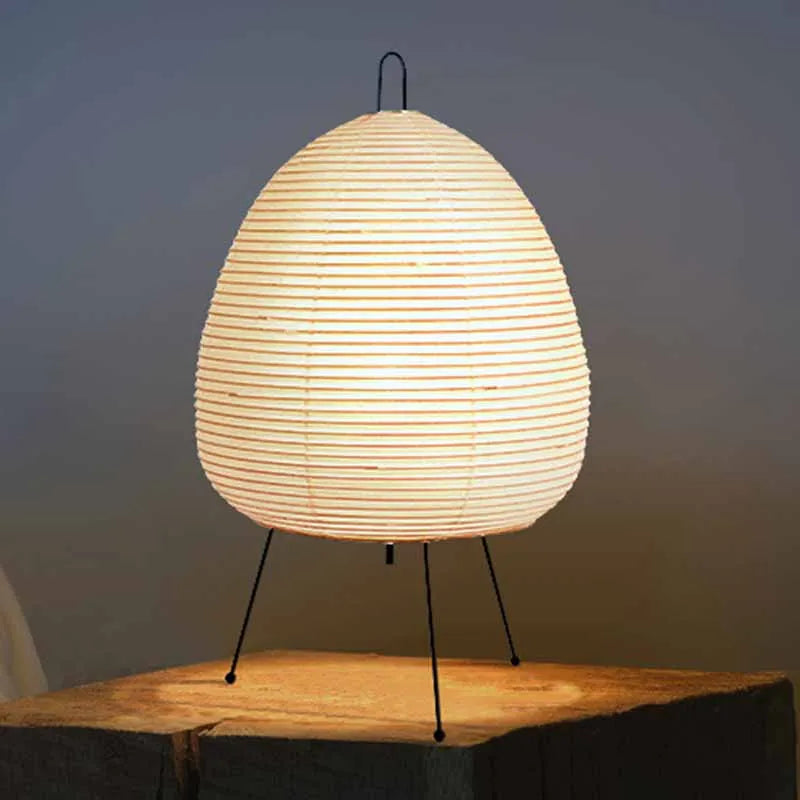 Japanese Tripod Rice Paper LED Table Lamp