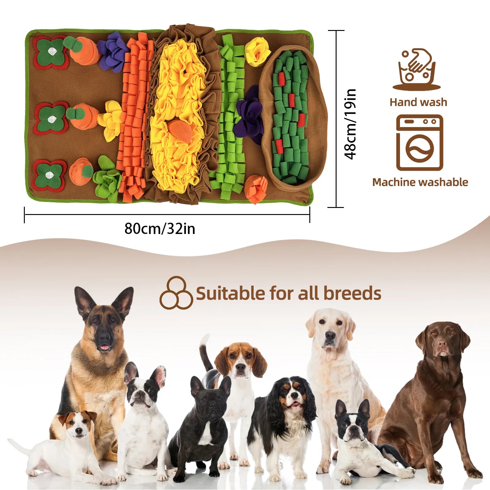 New Dog Sniffing Mat; Hidden Food Blanket
