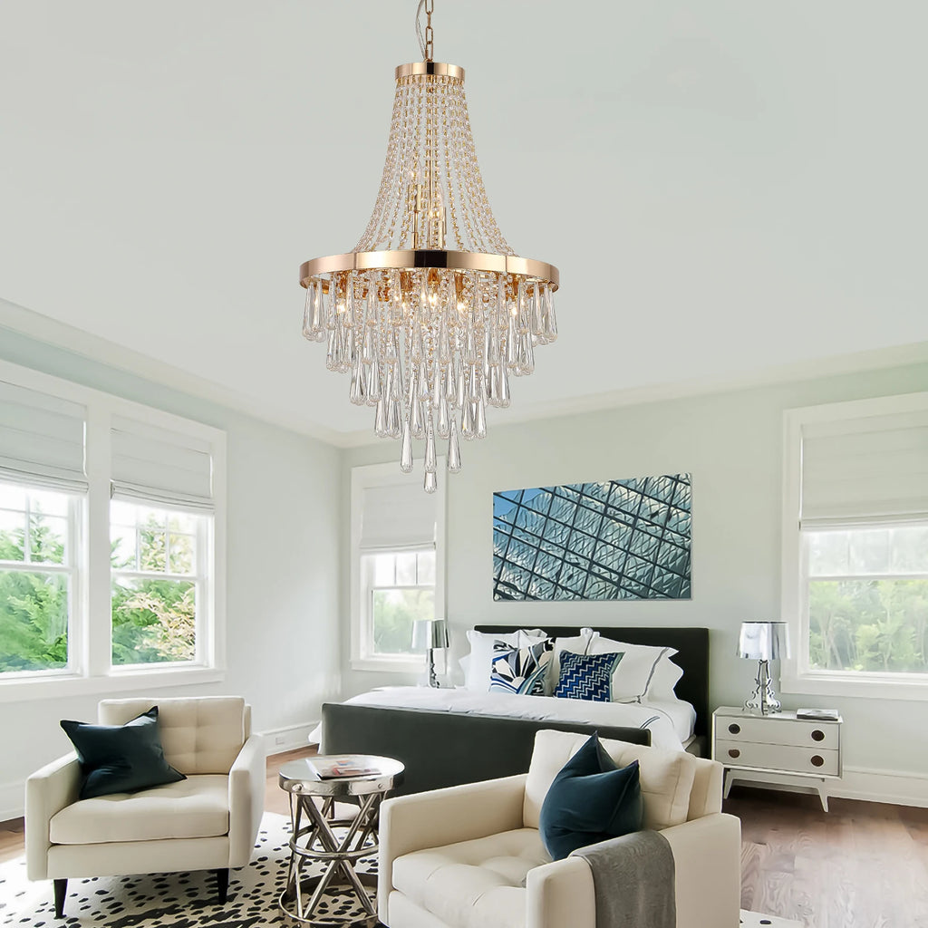 Large Luxurious Crystal Chandelier