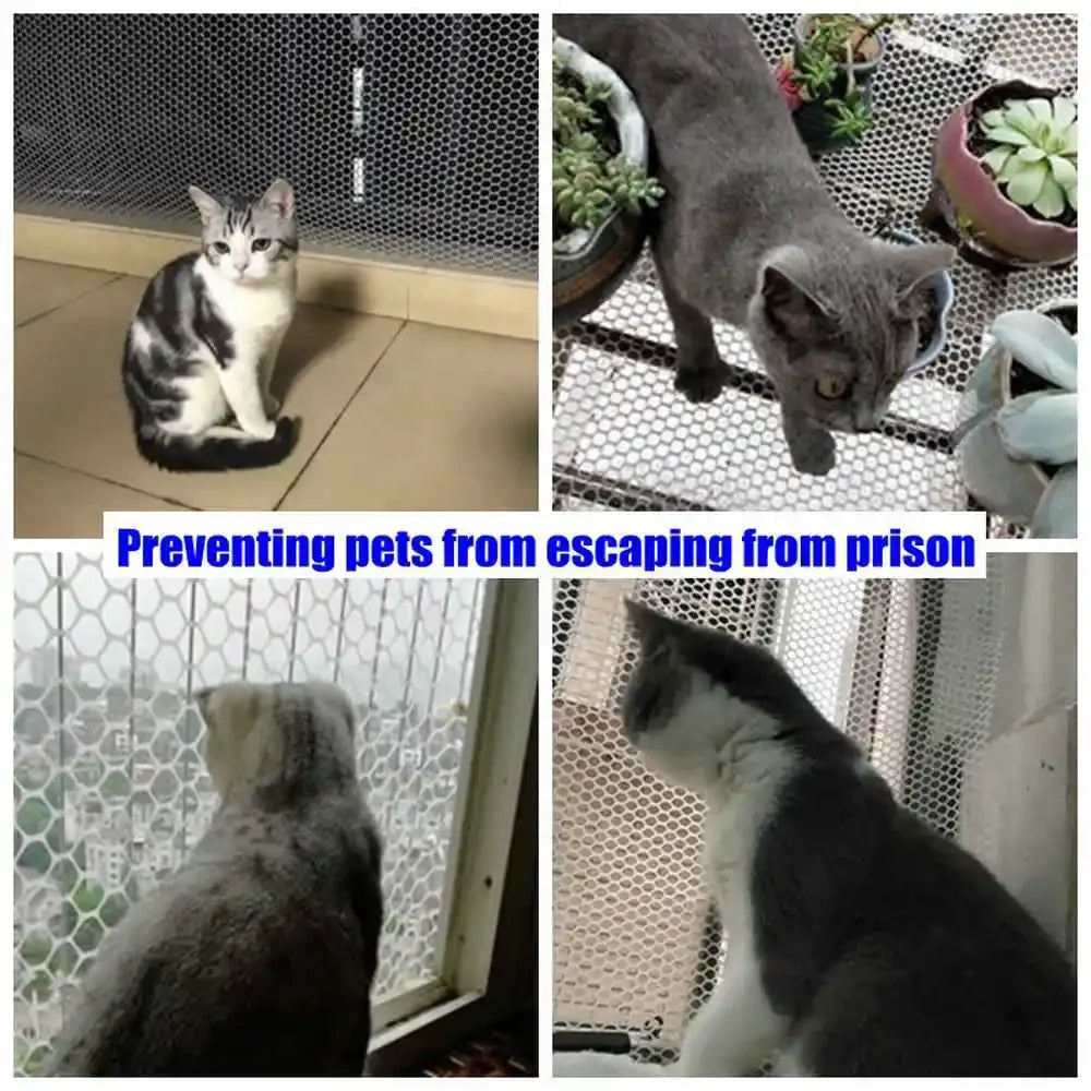 Anti-Fall Pet Safety Net for Balcony Railing
