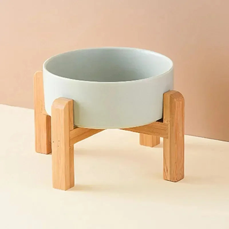 Pet Bowl Ceramic Elevated Food/Water Dish