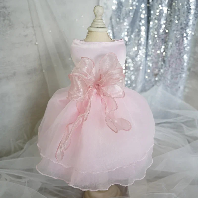 Luxury Cat/Dog Wedding Princess Dress