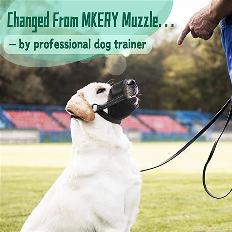Adjustable Breathable Anti-Biting Mesh Soft Muzzle.