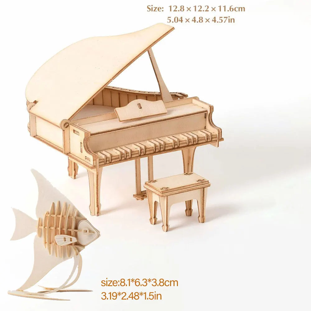 3D Puzzle Model Kit DIY Laser Cut Assembly