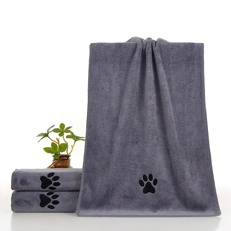 Microfiber Pet Bath Towel Super Soft Absorbent