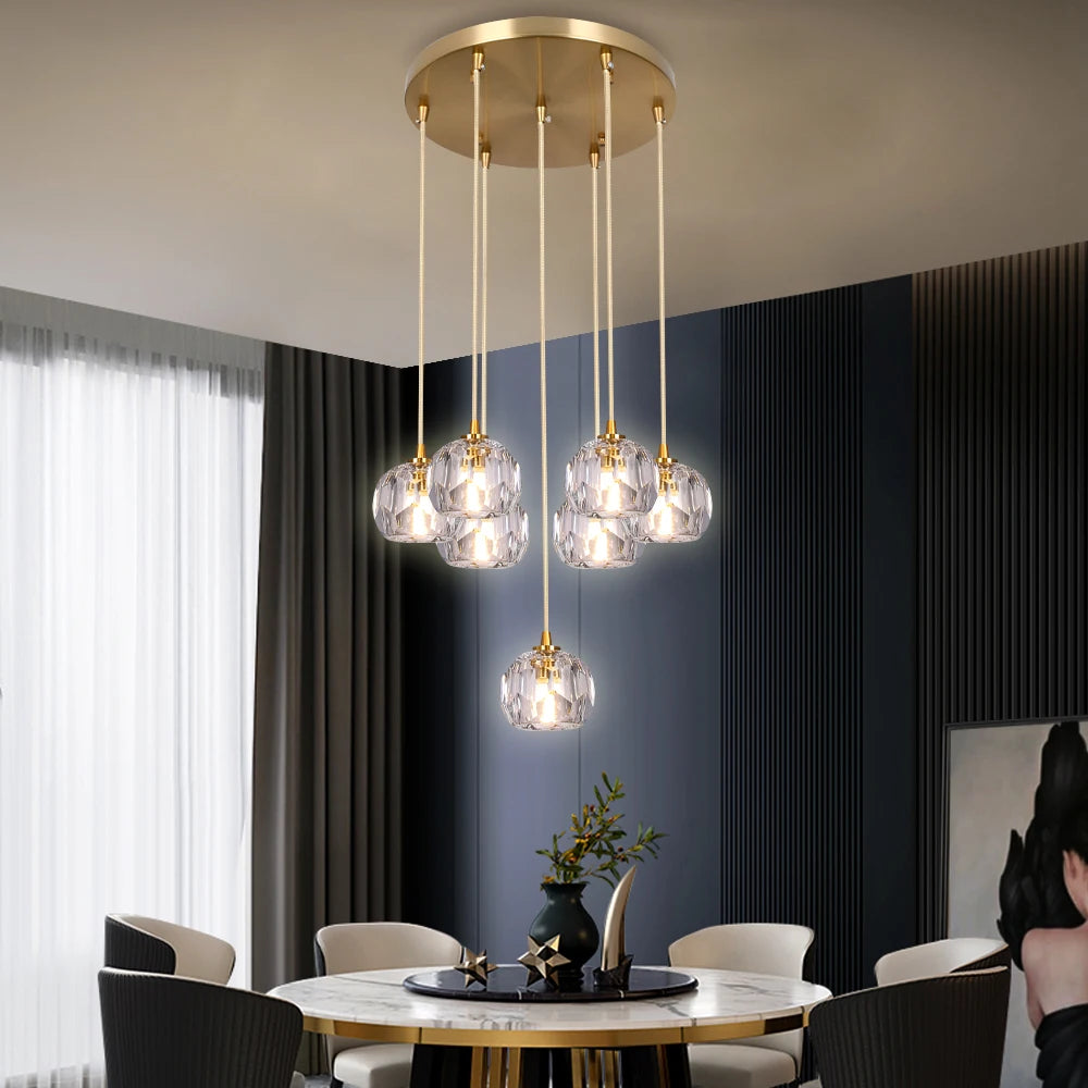 Crystal Pendant Lights; Customize Design Shapes,