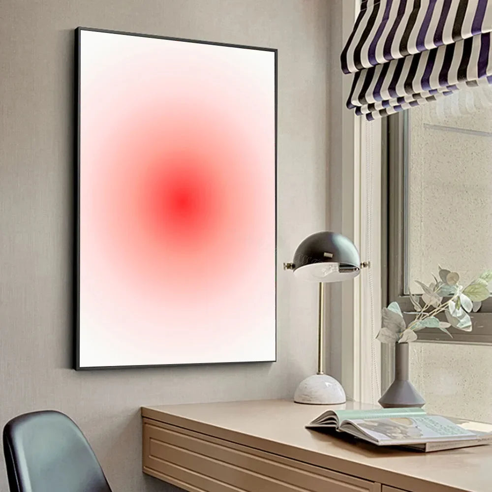 Gradient Halo Modern, Minimalist Canvas Wall Art