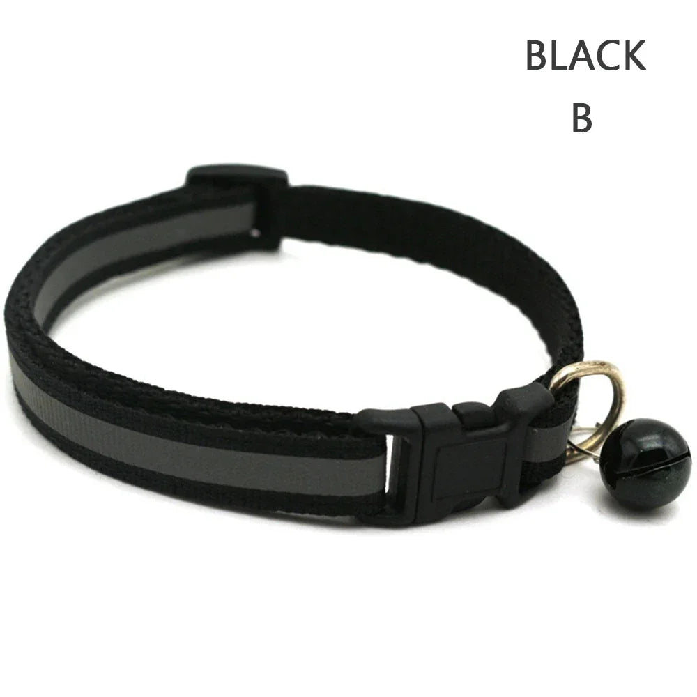 Reflective Night Safety Kitten Collar; Adjustable