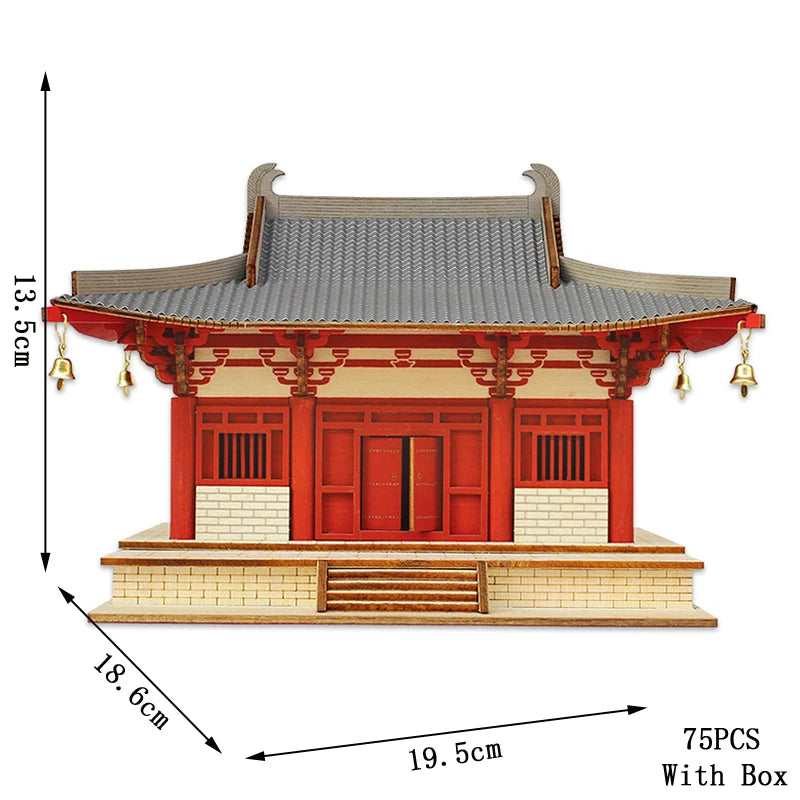 3D Puzzle Kits; Adult Chinese Style Building