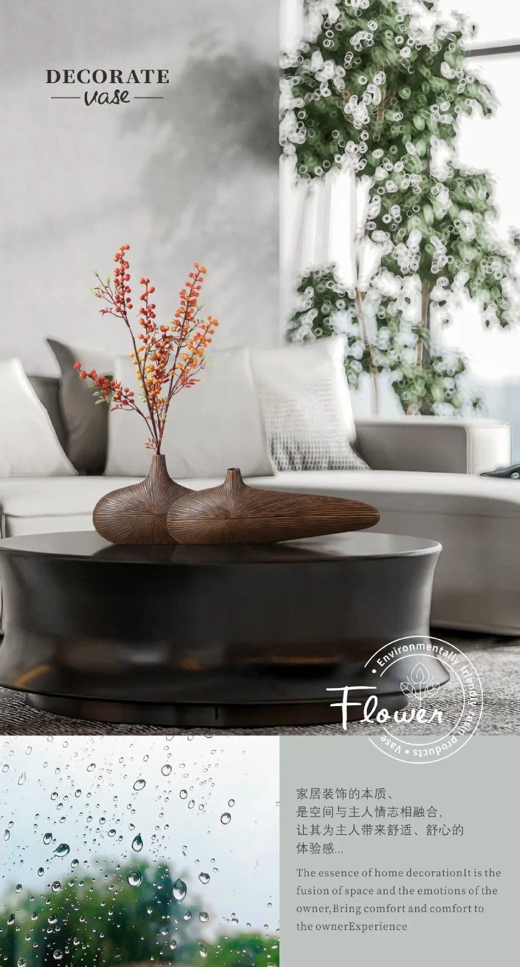 Unique Vase for Wet or Dry Flowers