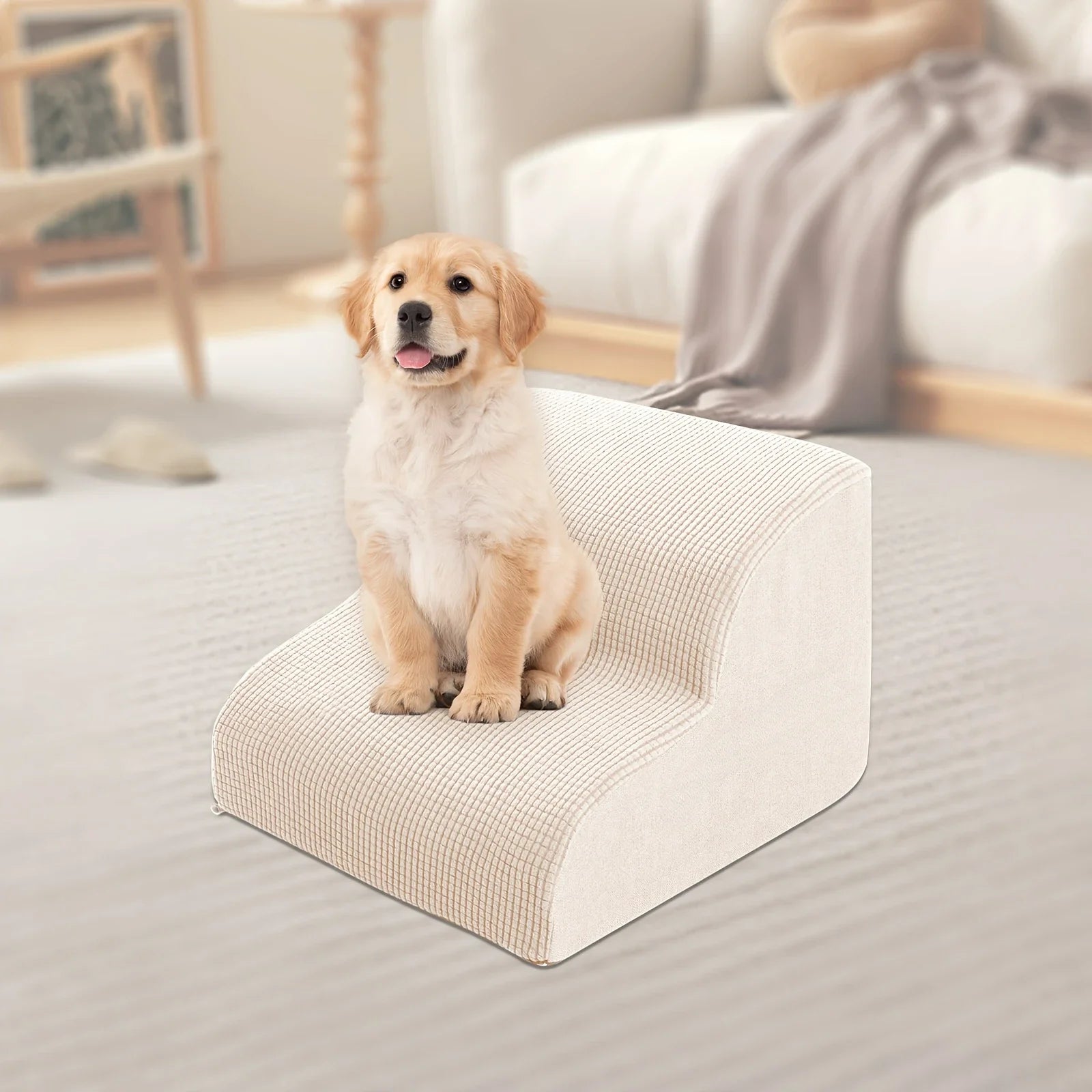 2/3/4 Tier Pet Stairs, Ramp, Washable Cover
