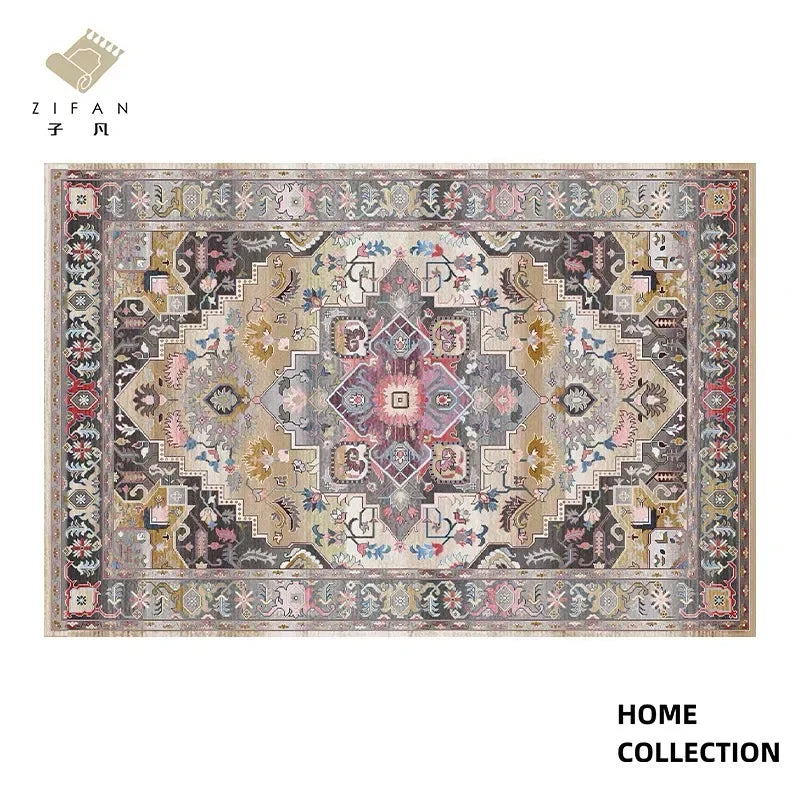 Retro Thickened Persian Style Carpet; 3 Designs, 8 Sizes
