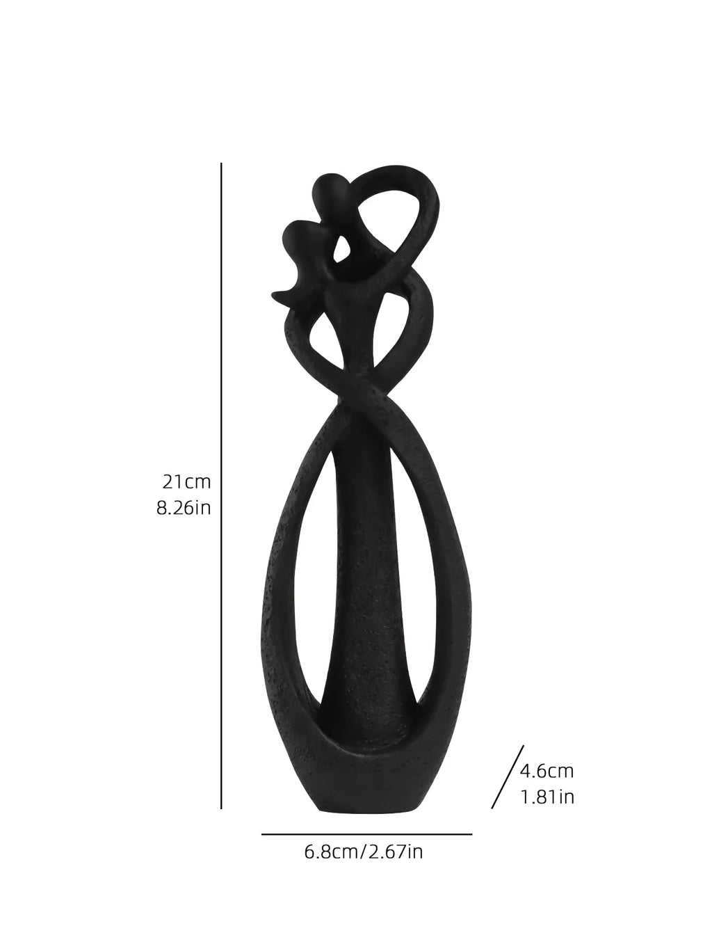 Modern Artistic Style: Embracing Couple Sculpture