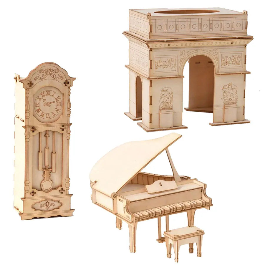 3D Puzzle Model Kit DIY Laser Cut Assembly