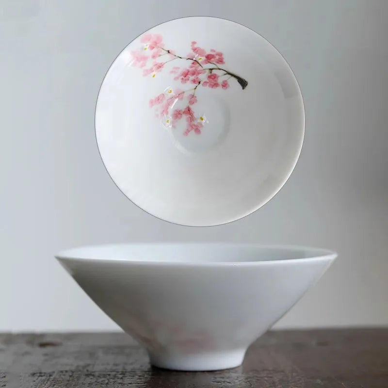 Japanese Style Ceramic Sakura Wine Sets, Handmade