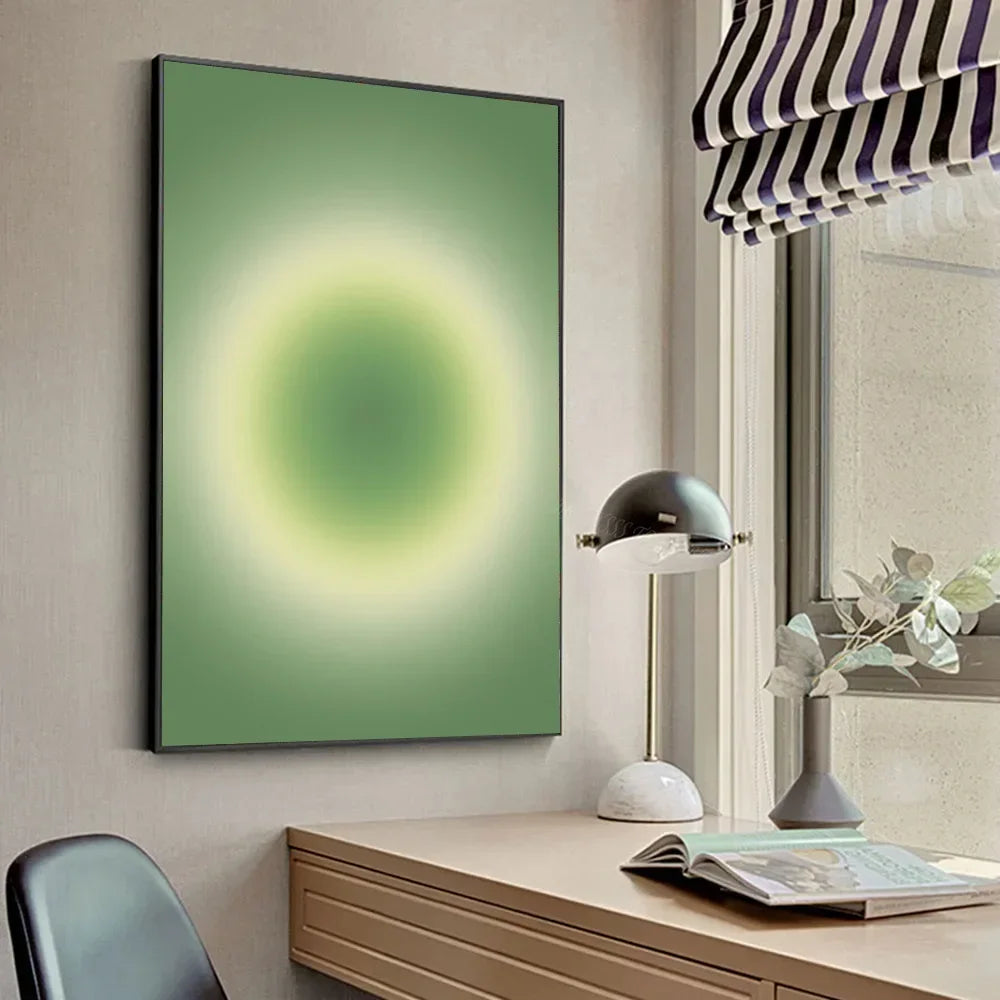 Gradient Halo Modern, Minimalist Canvas Wall Art
