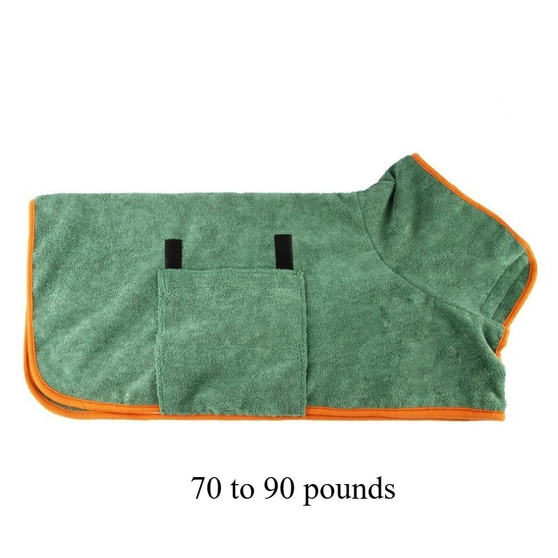 Pet Bathrobe, Full Body Drying Towel