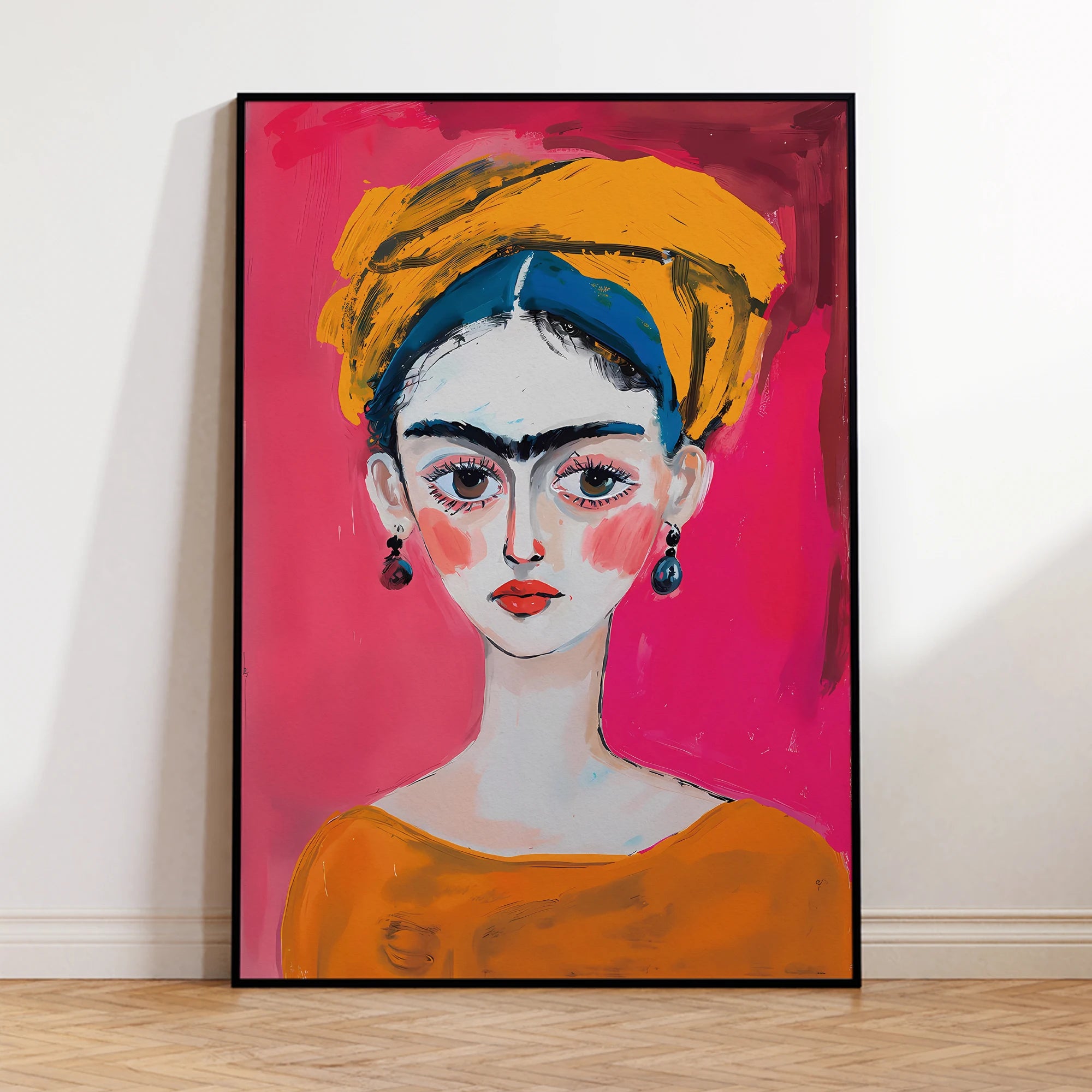 Frida Modern Abstract, Bold Canvas Art Print