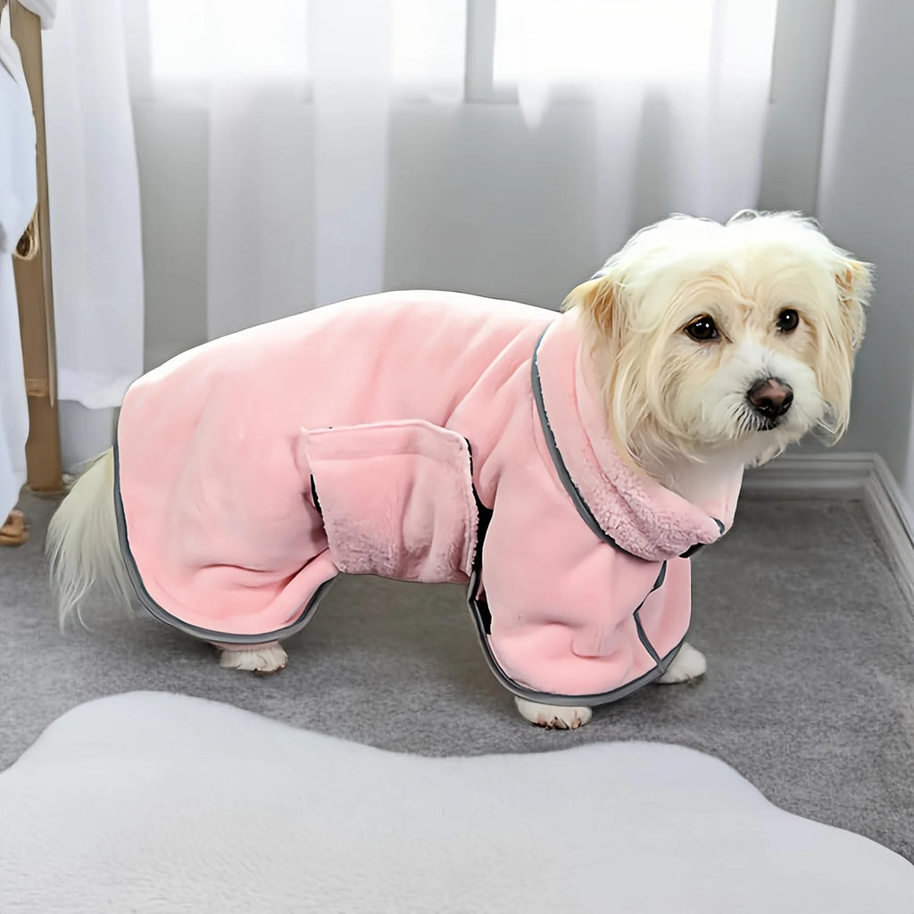 Dog Absorbent Bath Towel, Pet Bathrobe