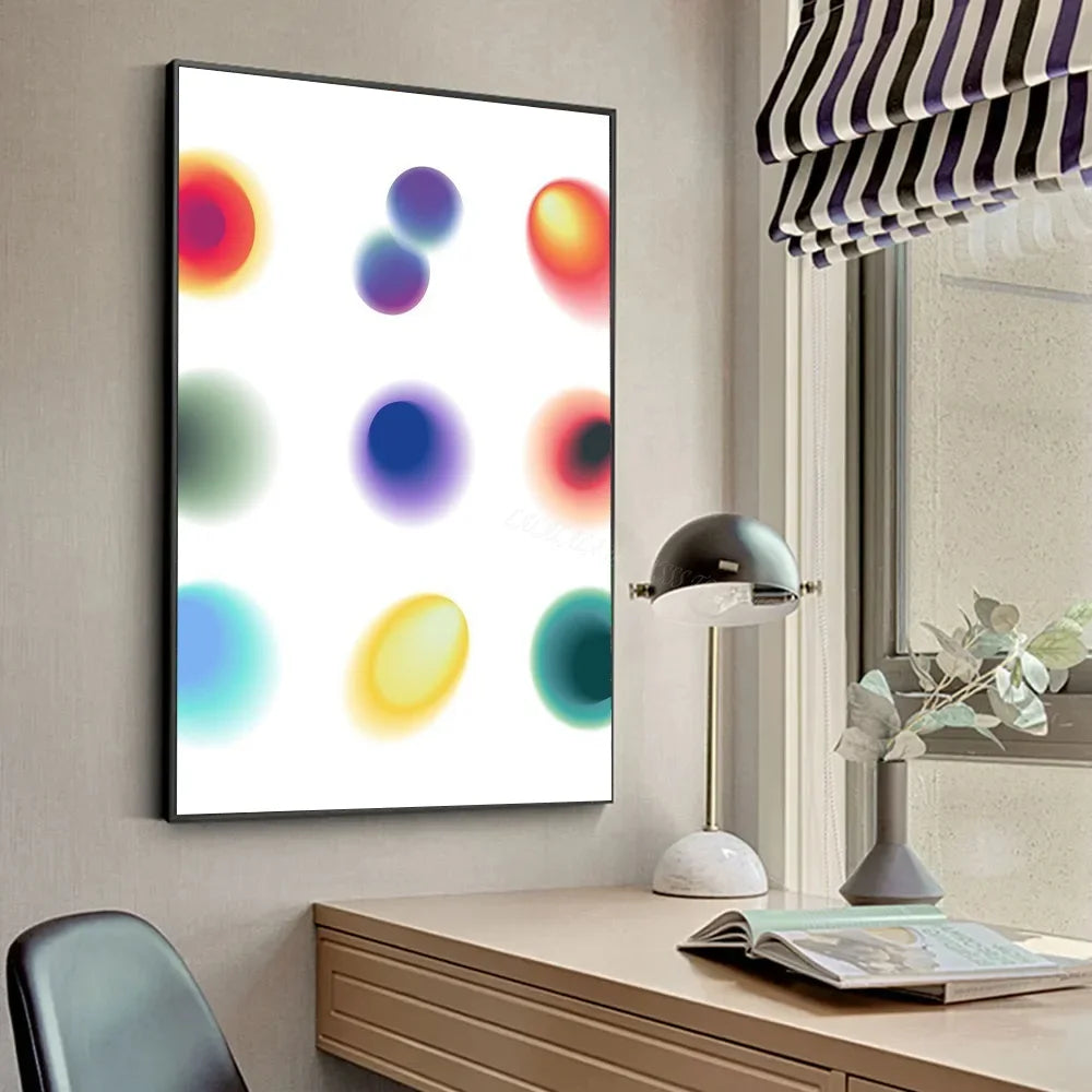 Gradient Halo Modern, Minimalist Canvas Wall Art