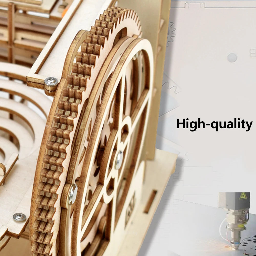 3D Wooden Marble Run Puzzle DIY Kit