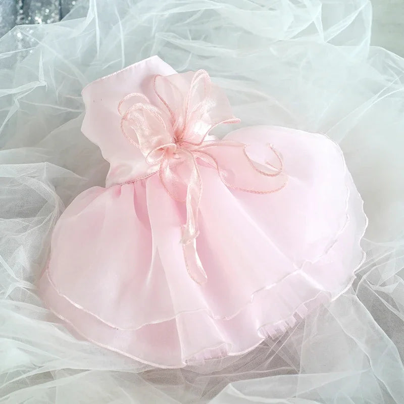 Luxury Cat/Dog Wedding Princess Dress