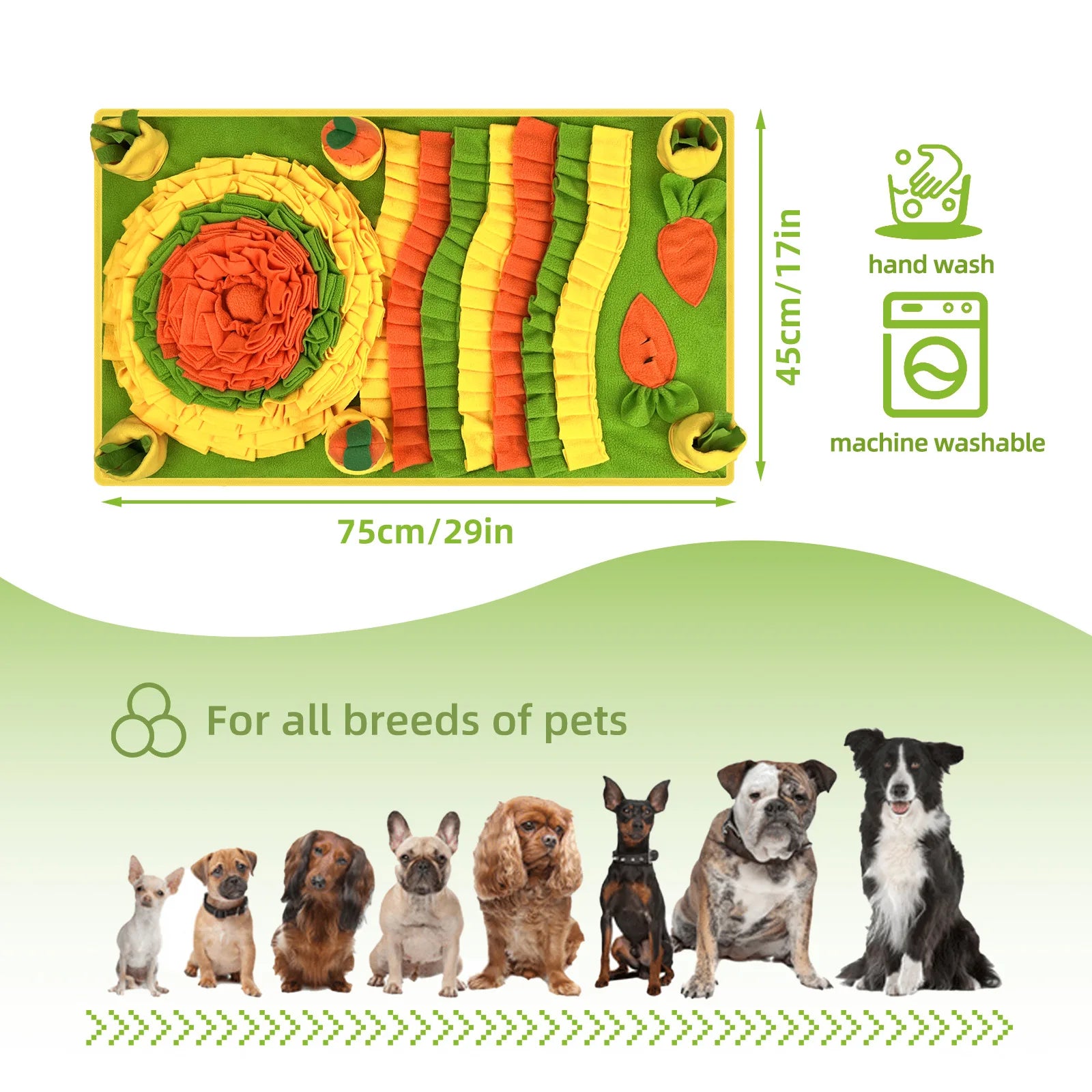 New Dog Sniffing Mat; Hidden Food Blanket