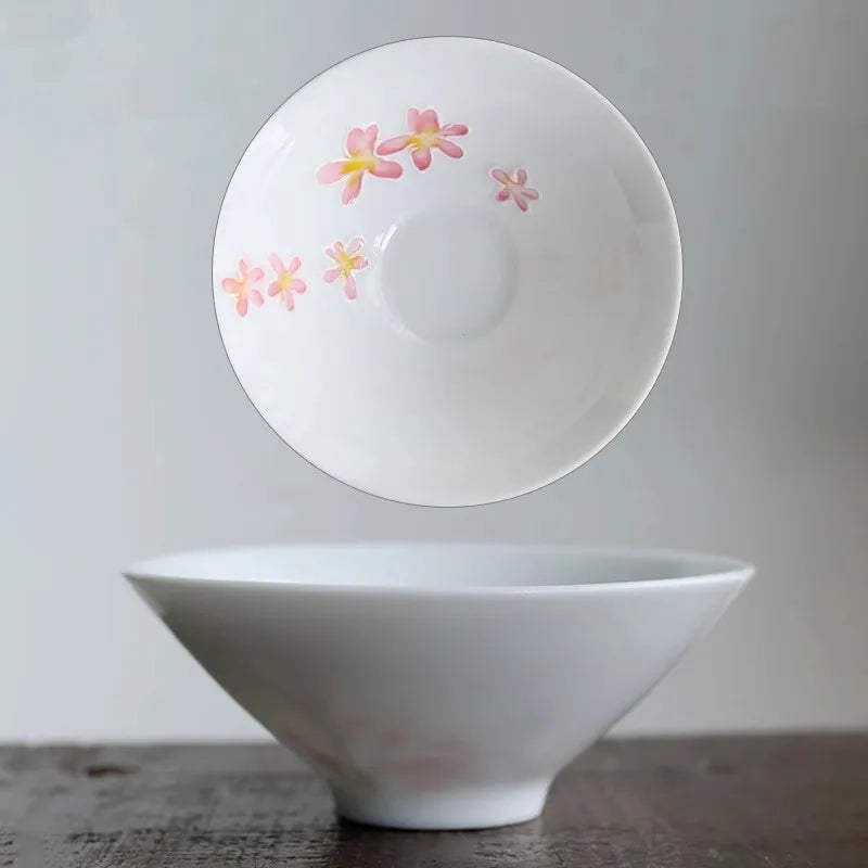 Japanese Style Ceramic Sakura Wine Sets, Handmade