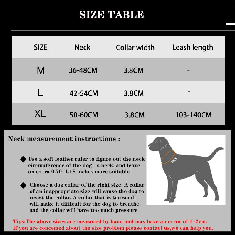 Tactical Training Collar, Leash Set or Separately