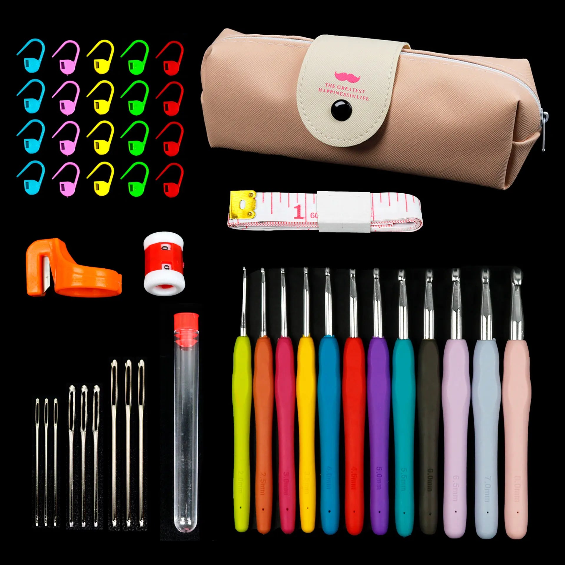 45PC or 37PC Crochet Hooks & Accessories Sets
