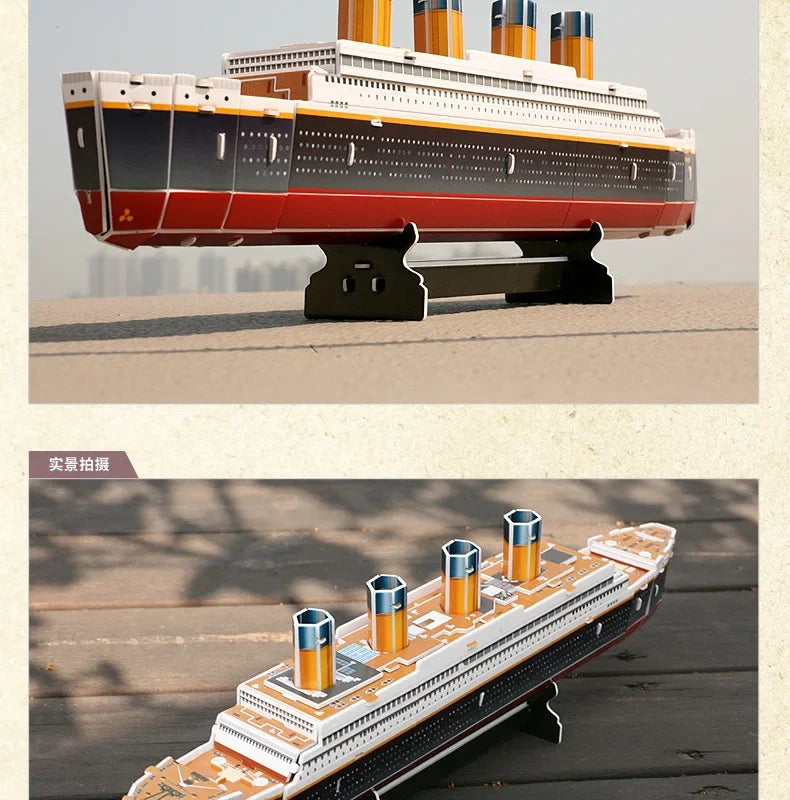 3D Titanic Ship Model Puzzle