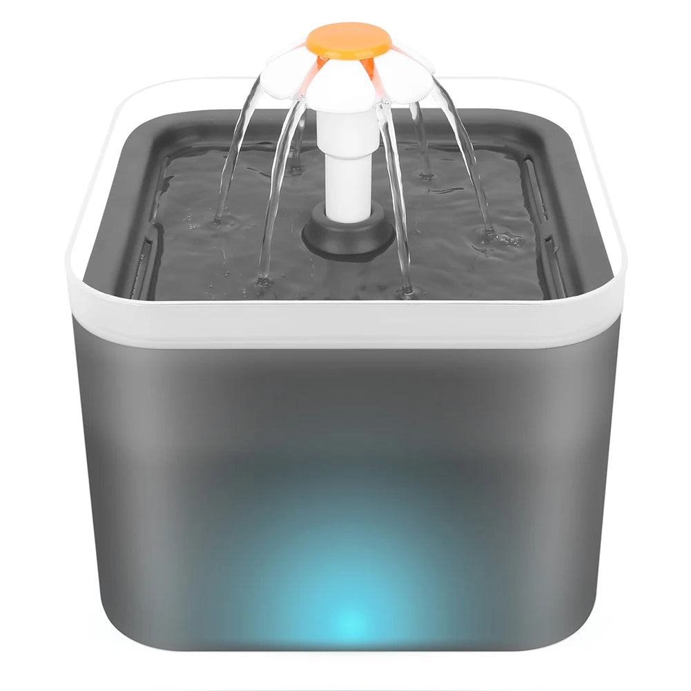 Silent Cat Water Dispenser; LED Lighting,
