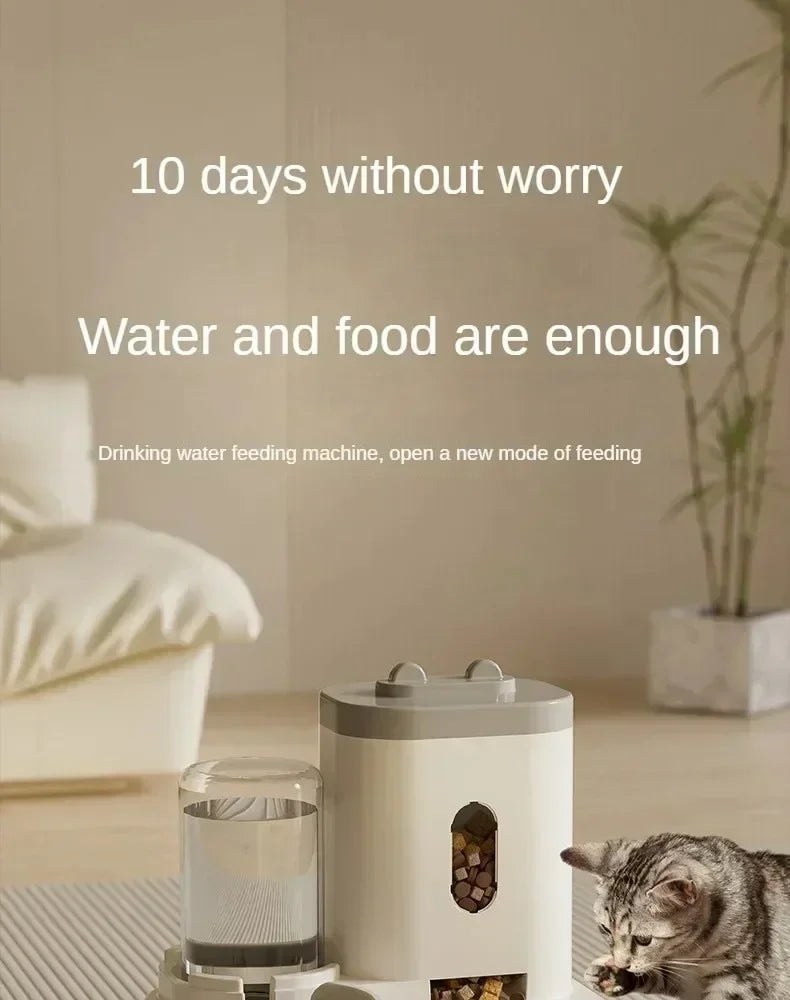 Automatic Dog Feeder: Food & Water Fountain