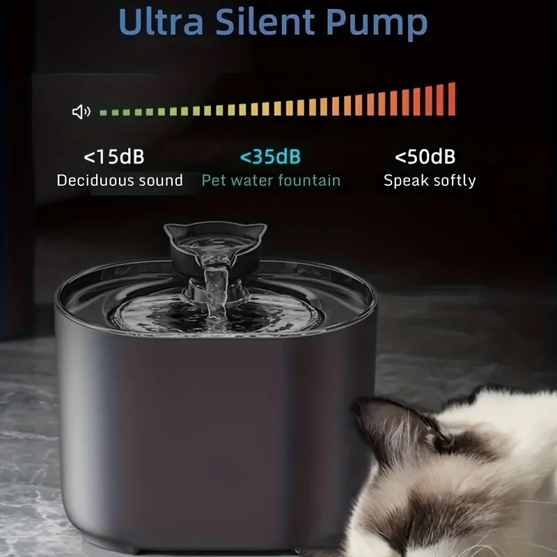 2.2L Pet Water Fountain; Fresh Filtered Water