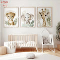 Safari Animal Prints on Canvas Wall Art