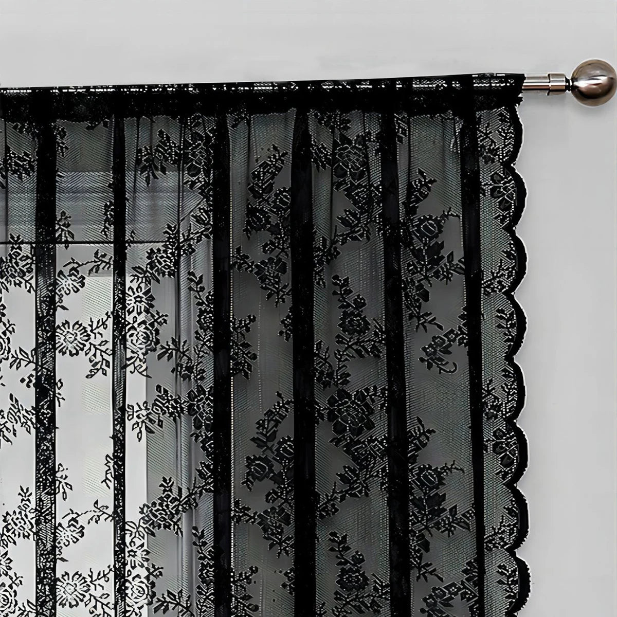 Romantic Lace Sheer Curtain; 8 Colors