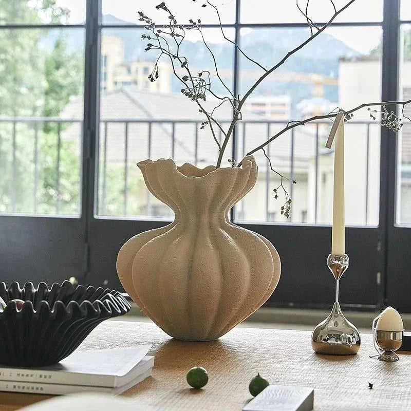Unique French Minimalist Design Ceramic Vase