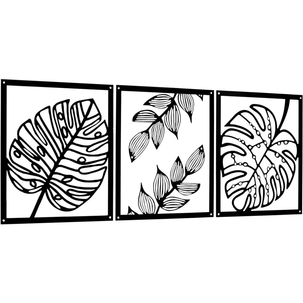 Set of 3; Gorgeous Modern Metal Wall Decor