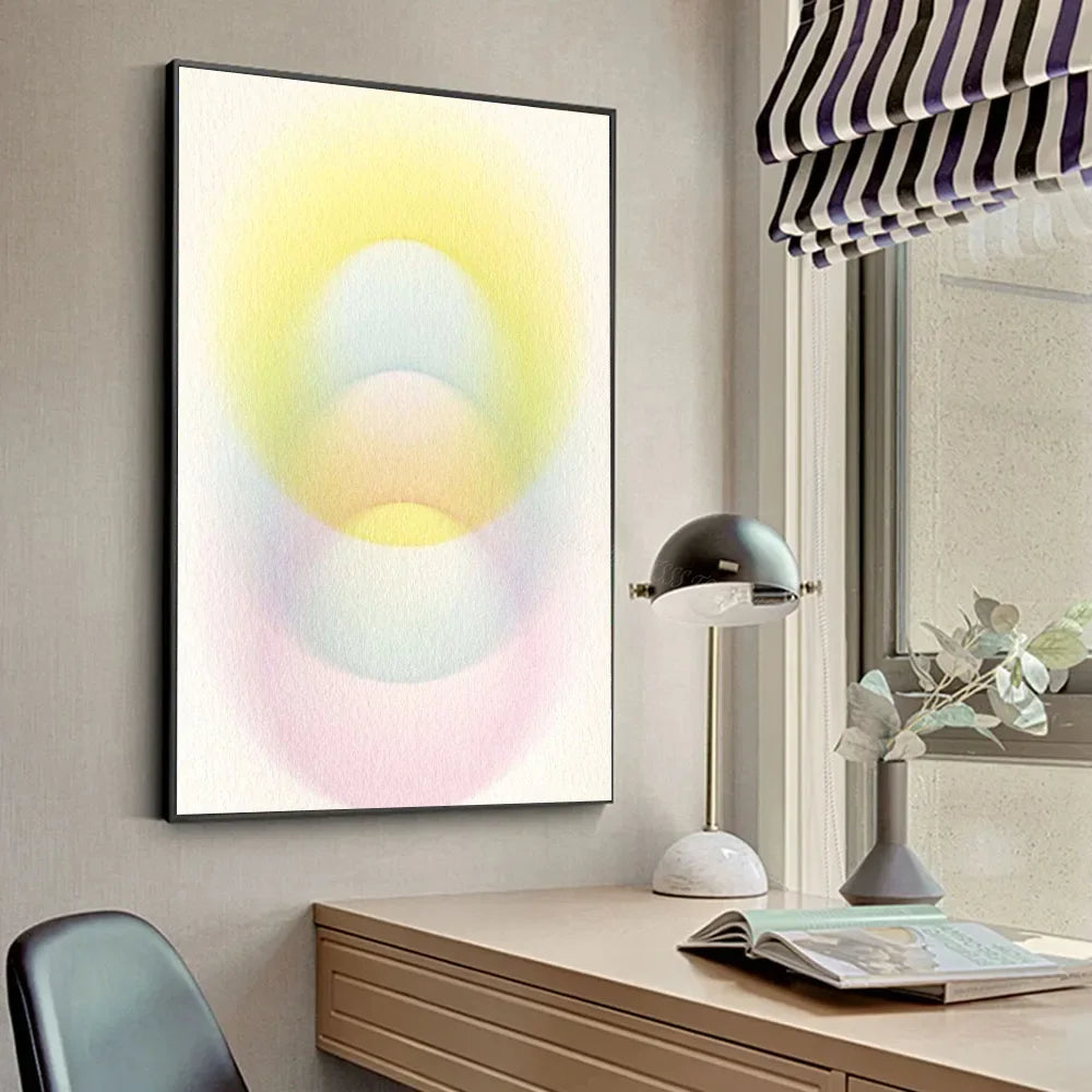 Gradient Halo Modern, Minimalist Canvas Wall Art