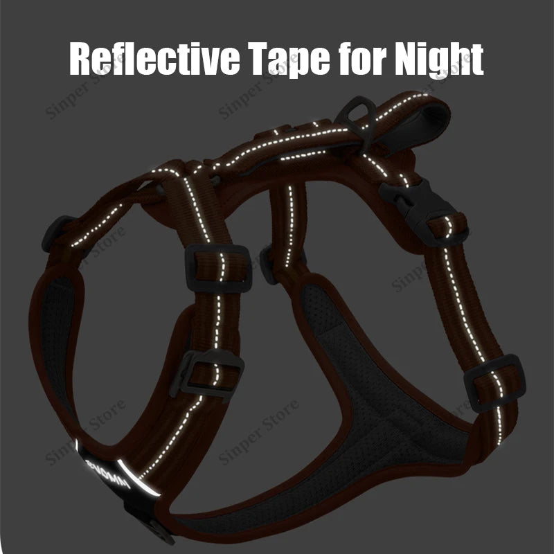 No-Pull, Heavy-Duty Vest Harness & Leash Set