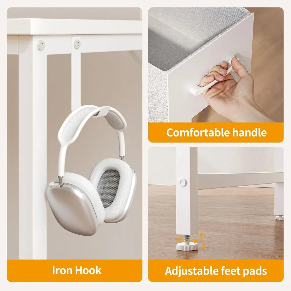Desk with Reversible Design for Home Study or Gaming