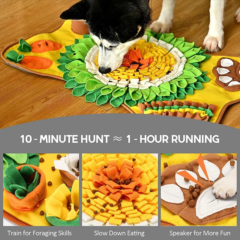 Dog Smell Training, Foraging Mat; Slow Feeder